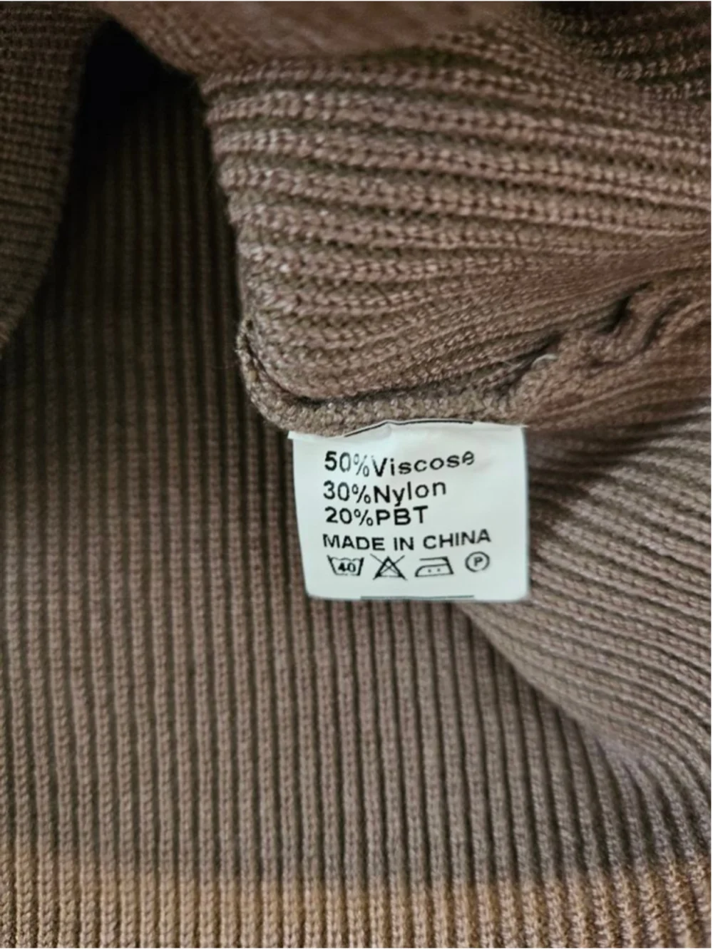 Women's ANRABESS NWT Brown Ribbed Knit Bandeau Tube Top S - Picture 12 of 12